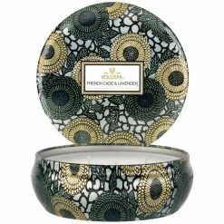 French Cade And Lavender 3-Wick Tin Candle By VOLUSPA