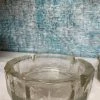 Vintage Glass Iceberg Ashtray - Small