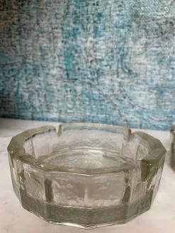 Vintage Glass Iceberg Ashtray - Large 11 Vintage Glass Iceberg Ashtray - Large