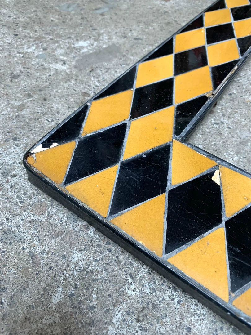 Vintage ALL HOME DECOR + ODDITIES Mosaic Harlequin Picture Frame 6 Vintage ALL HOME DECOR + ODDITIES Mosaic Harlequin Picture Frame
