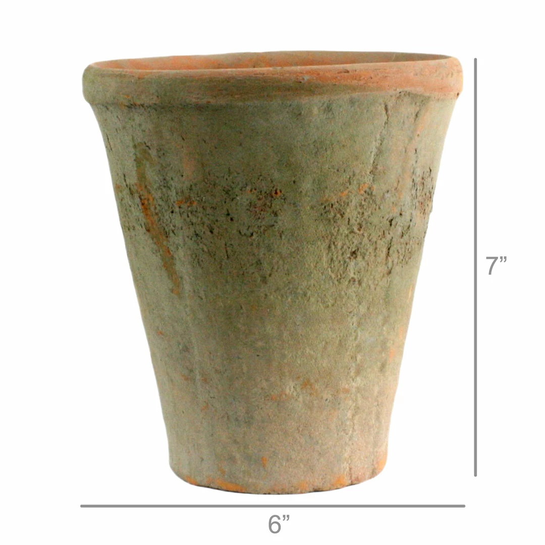 Feng Sway Rustic Fluted Terra-Cotta Pot 6-7" POTS 6 Feng Sway Rustic Fluted Terra-Cotta Pot 6-7" POTS