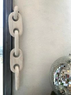 Feng Sway Exclusive ALL HOME DECOR + ODDITIES Large Mango Wood Chain Wall Decor