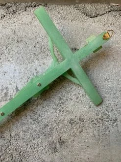 Vintage ALTAR TOYS Jade Tone Resin Crucifix