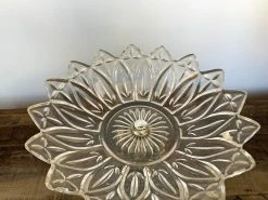 FENG SWAY ALL GARDEN Vintage Glass Cupid Pedestal Dish