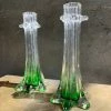 Vintage Emerald Glass Murano Propagation Vase