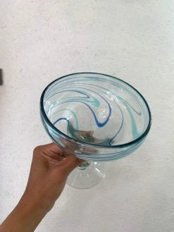 Feng Sway Blown Glass Margarita Cups