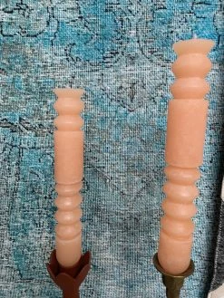 Feng Sway ALL HOME DECOR + ODDITIES Blush Totem Taper Candle 10" 9 Feng Sway ALL HOME DECOR + ODDITIES Blush Totem Taper Candle 10