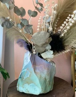 Vintage 80s Postmodern "Rock" Vase BUD VASES