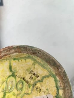 Vintage Striped Crackle Vase BUD VASES