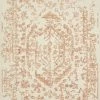 FENG SWAY Rust + White Delicacy Rug ~ 5' X 7'6" ALL HOME DECOR + ODDITIES