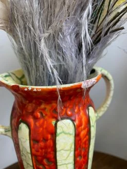 Vintage Striped Crackle Vase BUD VASES