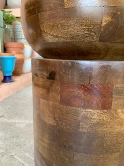 Feng Sway Exclusive MCM Mango Wood End Table With Espresso Stain ALL HOME DECOR + ODDITIES