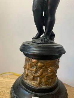 Feng Sway Goth Cherub Torch Lamp