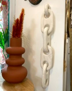 Feng Sway Exclusive ALL HOME DECOR + ODDITIES Large Mango Wood Chain Wall Decor