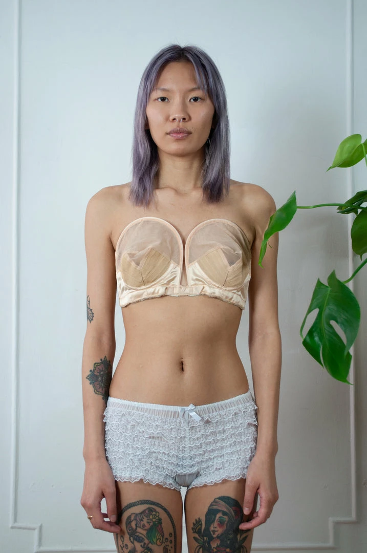 Vintage LOUNGE WEAR 1950s Structured Over Wire Bra 3 Vintage LOUNGE WEAR 1950s Structured Over Wire Bra