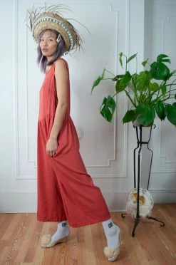FENG SWAY Salmon Summer Playtime Jumpsuit