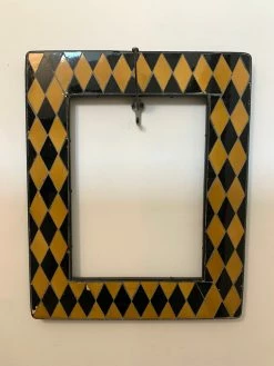 Vintage ALL HOME DECOR + ODDITIES Mosaic Harlequin Picture Frame 9 Vintage ALL HOME DECOR + ODDITIES Mosaic Harlequin Picture Frame