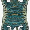 Feng Sway Exclusive Teal Tiger Rug ALL HOME DECOR + ODDITIES