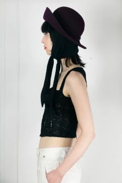 Vintage Plum Doe Skin Scarf Hat 18 Vintage Plum Doe Skin Scarf Hat