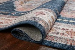 Vintage Denim + Blush Area Rug ~ 7'6