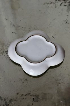 Antique ALL RITUAL Floral Enamel Dish