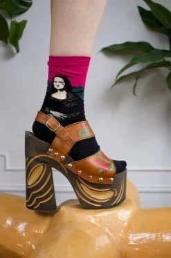 Feng Sway Fine Art Mona Lisa Socks