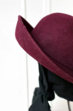 Vintage Plum Doe Skin Scarf Hat 15 Vintage Plum Doe Skin Scarf Hat