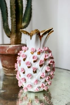 Vintage 20's Pineapple In Bloom Vase