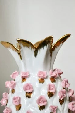 Vintage 20's Pineapple In Bloom Vase