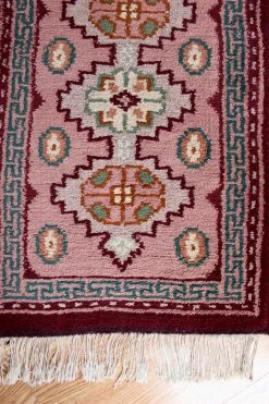 Vintage ALL HOME DECOR + ODDITIES Witchy Antique Maroon Rug