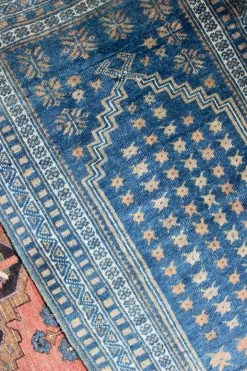 Vintage Indigo Prayer Rug ALL HOME DECOR + ODDITIES