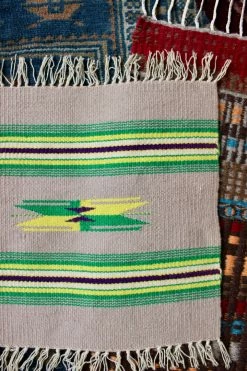 Vintage ALL HOME DECOR + ODDITIES Handwoven Table Rug