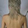 Feng Sway Tan Leopard Mohair Beret