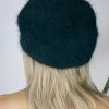 Feng Sway Dark Green Mohair Beret HATS