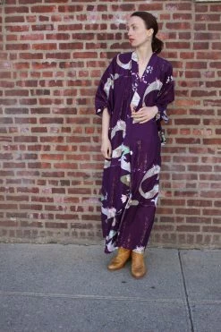 Vintage LOUNGE WEAR Japanese Floral Robe