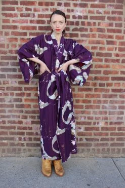 Vintage LOUNGE WEAR Japanese Floral Robe