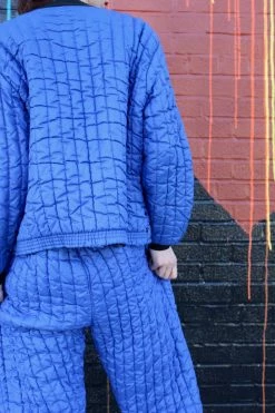 Vintage Cobalt Quilted Set JUMPSUITS + SETS