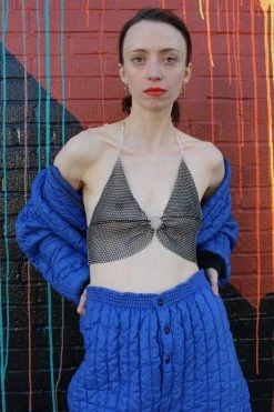 Vintage Cobalt Quilted Set JUMPSUITS + SETS