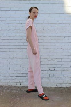 Vintage Pink Terry Cloth Jumpsuit LOUNGE WEAR