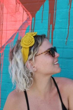 Feng Sway Frida Floral Oversized Headband HAIR ACCESSORIES