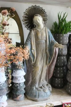 Antique ALTAR TOYS Garden Madonna Statue