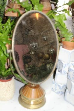 ALL HOME DECOR + ODDITIES Antique Vanity Makeup Mirror