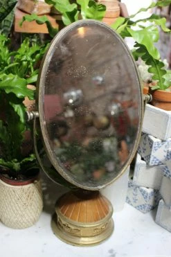 ALL HOME DECOR + ODDITIES Antique Vanity Makeup Mirror