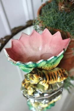 Vintage BUD VASES 1920s Tiger Vase