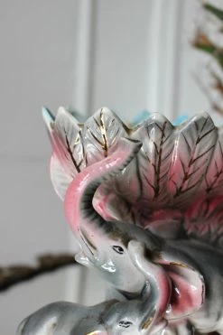 Vintage 20s Japanese Elephant Vase BUD VASES