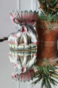 Vintage 20s Japanese Elephant Vase BUD VASES