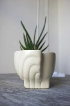 Vintage Art Deco Stoneware Pot 4-5" POTS