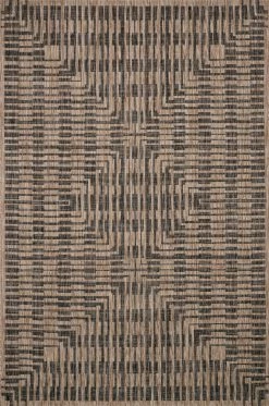 Feng Sway Exclusive Naturalist Modern Indoor Outdoor Rug ~ 5'3" X 7'7" PILLOWS + RUGS