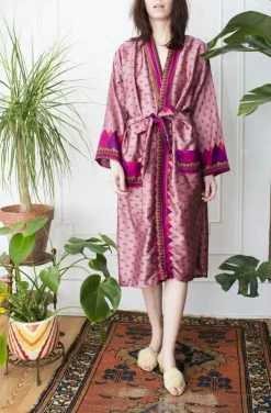 Vintage Silk Sari Robe LOUNGE WEAR