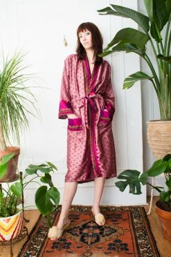 Vintage Silk Sari Robe LOUNGE WEAR
